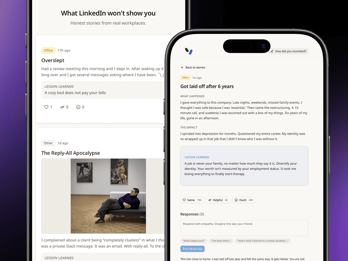 Stumble - what LinkedIn don't shows preview